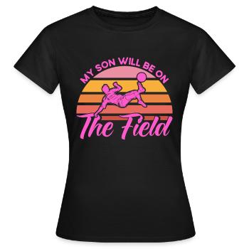Sportfan Fußball Mama Fußball Geschenk - Frauen T-Shirt - Schwarz - Vorne - AI Model Female 172 dark (172cm)