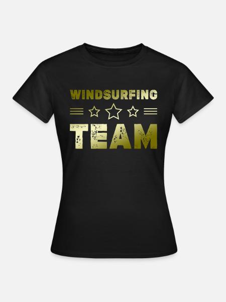 Windsurfing Team - Frauen T-Shirt - Schwarz