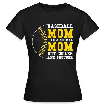 Baseballspieler Baseball - Frauen T-Shirt - Schwarz - Vorne - AI Model Female 172 dark (172cm)