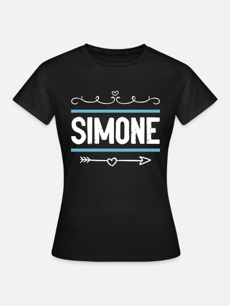 Simone - Frauen T-Shirt - Schwarz
