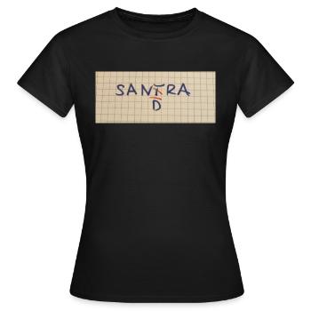 Funny gift idea for Sandra - Women's T-Shirt - black - Front - AI Model Female 172 dark (172cm)