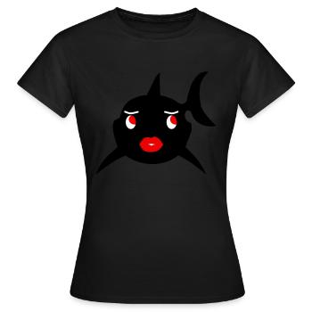 Lady Hai2 - Frauen T-Shirt - Schwarz - Vorne - AI Model Female 172 dark (172cm)