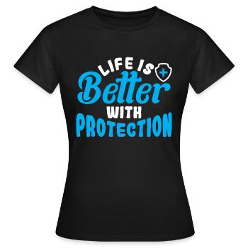 Agent d’assurance marchand d’assurance - T-shirt Femme - noir - Devant - AI Model Female 172 dark (172cm)