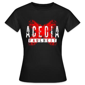 Acedia - La paresse - T-shirt Femme - noir - Devant - AI Model Female 172 dark (172cm)