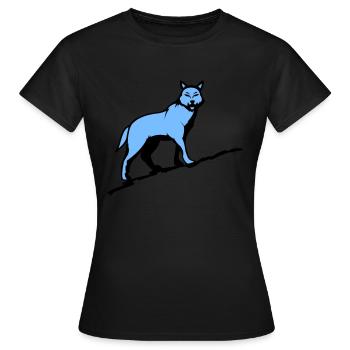 Loup Loup - T-shirt Femme - noir - Devant - AI Model Female 172 dark (172cm)
