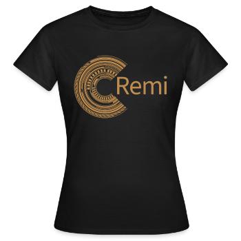Pour Rémi - T-shirt Femme - noir - Devant - AI Model Female 172 dark (172cm)