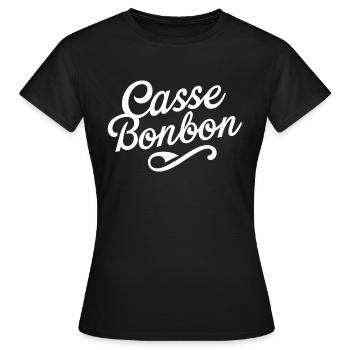 Casse bonbon - T-shirt Femme - noir - Devant - AI Model Female 172 dark (172cm)