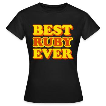 Rubis prénom drôle cadeau - T-shirt Femme - noir - Devant - AI Model Female 172 dark (172cm)