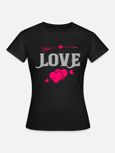 Liebe - Frauen T-Shirt - Schwarz