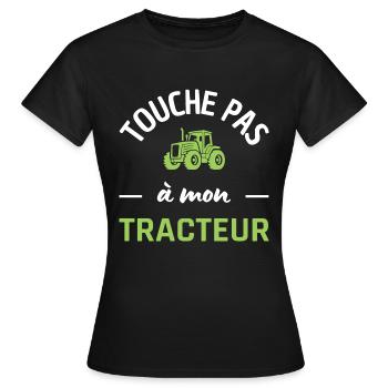 Farmer don't touch my tractor - Women's T-Shirt - black - Front - AI Model Female 172 dark (172cm)