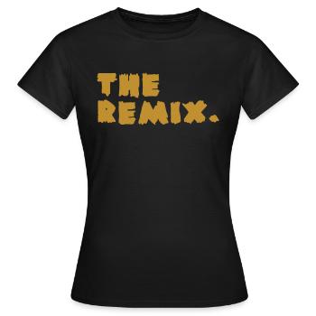 The Remix - Frauen T-Shirt - Schwarz - Vorne - AI Model Female 172 dark (172cm)