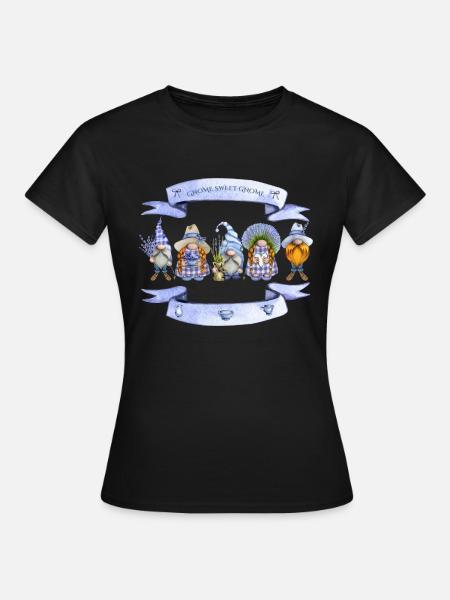 Lavendel Zwerge Zwerg süßer Zwerg - Frauen T-Shirt - Schwarz