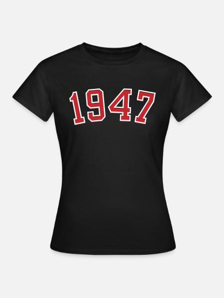 Année de naissance sport 1947 - T-shirt Femme - noir