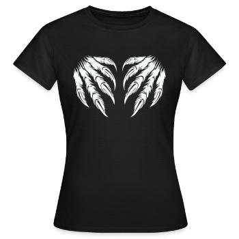 krallen 2 - Frauen T-Shirt - Schwarz - Vorne - AI Model Female 172 dark (172cm)