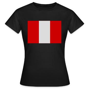 Peru - Frauen T-Shirt - Schwarz - Vorne - AI Model Female 172 dark (172cm)