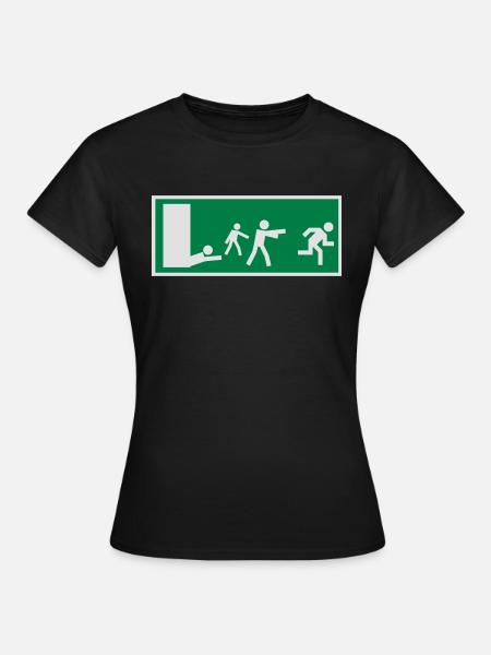 ZOMBIESNOEXIT - Frauen T-Shirt - Schwarz