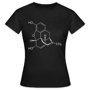 Morphin Strukturformel - Frauen T-Shirt - Schwarz - Vorne - AI Model Female 172 dark (172cm)