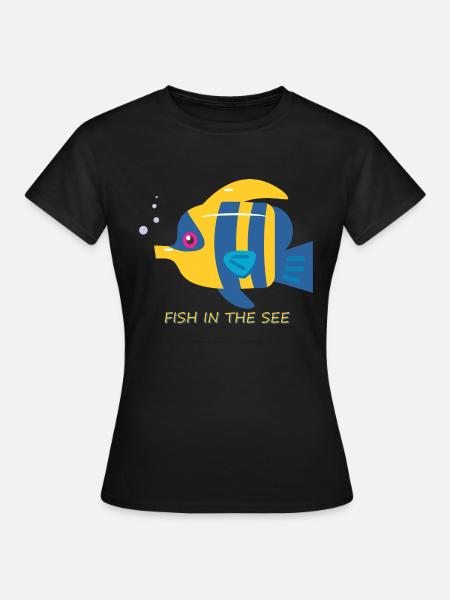 fish - Frauen T-Shirt - Schwarz