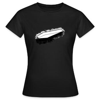Sarg Dracula hell glühend - Frauen T-Shirt - Schwarz - Vorne - AI Model Female 172 dark (172cm)