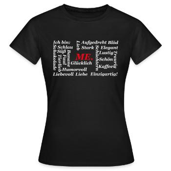 Einzigartig. - Frauen T-Shirt - Schwarz - Vorne - AI Model Female 172 dark (172cm)