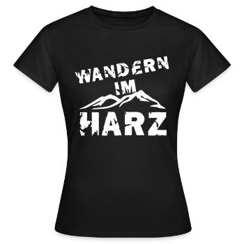 Randonner dans la résine - T-shirt Femme - noir - Devant - AI Model Female 172 dark (172cm)