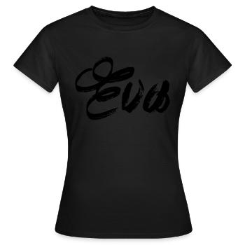 Eva - Frauen T-Shirt - Schwarz - Vorne - AI Model Female 172 dark (172cm)