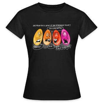 Ostereier - Frauen T-Shirt - Schwarz - Vorne - AI Model Female 172 dark (172cm)