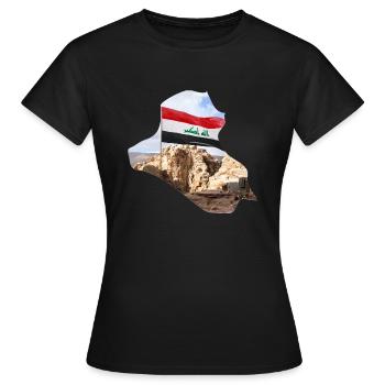 Irak - Frauen T-Shirt - Schwarz - Vorne - AI Model Female 172 dark (172cm)