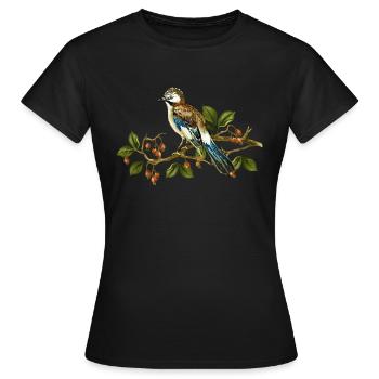Oiseau Jay - T-shirt Femme - noir - Devant - AI Model Female 172 dark (172cm)