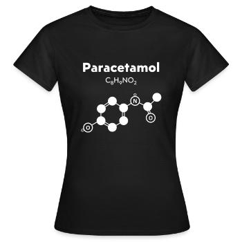 Paracetamol medicine - Women's T-Shirt - black - Front - AI Model Female 172 dark (172cm)