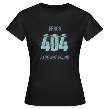 Fehler 404 - Frauen T-Shirt - Schwarz - Vorne - AI Model Female 172 dark (172cm)