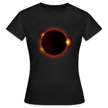 Éclipse solaire - éclipse solaire - T-shirt Femme - noir - Devant - AI Model Female 172 dark (172cm)