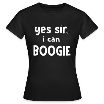 oui monsieur je peux boogie - T-shirt Femme - noir - Devant - AI Model Female 172 dark (172cm)