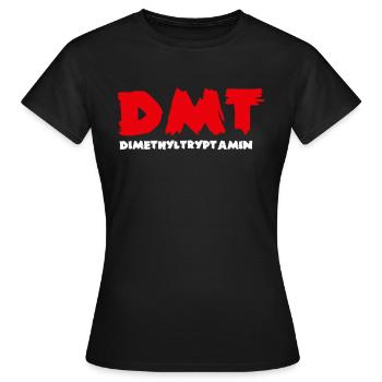 DMT Trip psychedelisch Drug Erleuchtung - Frauen T-Shirt - Schwarz - Vorne - AI Model Female 172 dark (172cm)