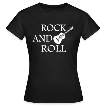 Rock Music Rock and Roll - Women's T-Shirt - black - Front - AI Model Female 172 dark (172cm)