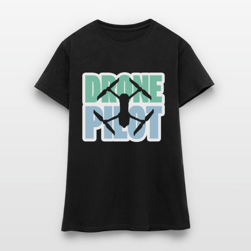 Drone Pilot Drone Drones Drone Drone Cadeau de course T-shirt Femme