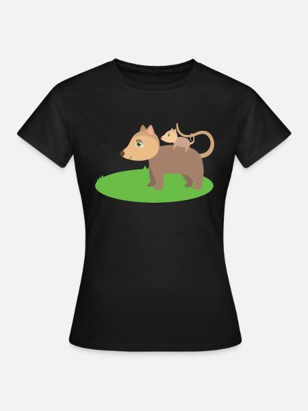 Opossums - Frauen T-Shirt - Schwarz