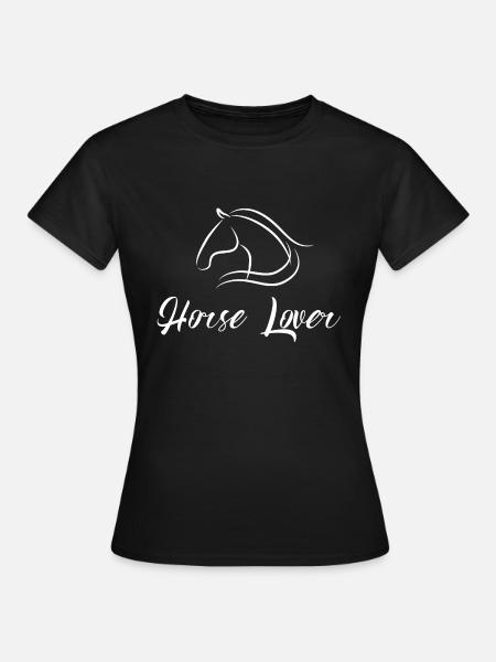 horse lover - Frauen T-Shirt - Schwarz
