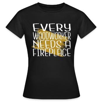 forester birthday present safety helmet - Women's T-Shirt - black - Front - AI Model Female 172 dark (172cm)