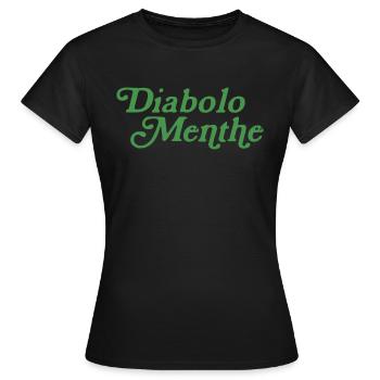 Diabolo menthe - T-shirt Femme - noir - Devant - AI Model Female 172 dark (172cm)