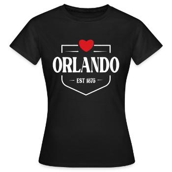 Orlando Florida - Frauen T-Shirt - Schwarz - Vorne - AI Model Female 172 dark (172cm)