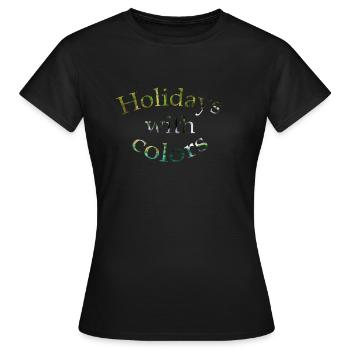 Feiertag - Frauen T-Shirt - Schwarz - Vorne - AI Model Female 172 dark (172cm)