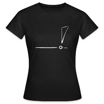 Exclamation mark - Women's T-Shirt - black - Front - AI Model Female 172 dark (172cm)