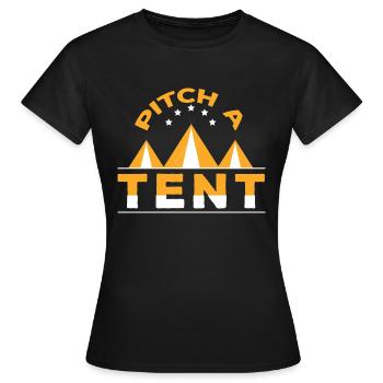Pitch A Tent - Women's T-Shirt - black - Front - AI Model Female 172 dark (172cm)