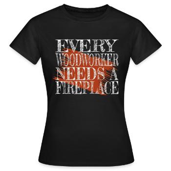 forestier actuel - T-shirt Femme - noir - Devant - AI Model Female 172 dark (172cm)