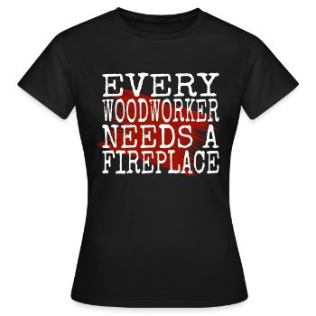 dad funny birthday present present present - Women's T-Shirt - black - Front - AI Model Female 172 dark (172cm)