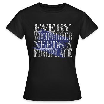funny sayings woodcutter quote lumber - Frauen T-Shirt - Schwarz - Vorne - AI Model Female 172 dark (172cm)