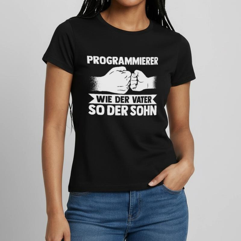 Programmieren Vater Und Sohn Programmierer Frauen T-Shirt