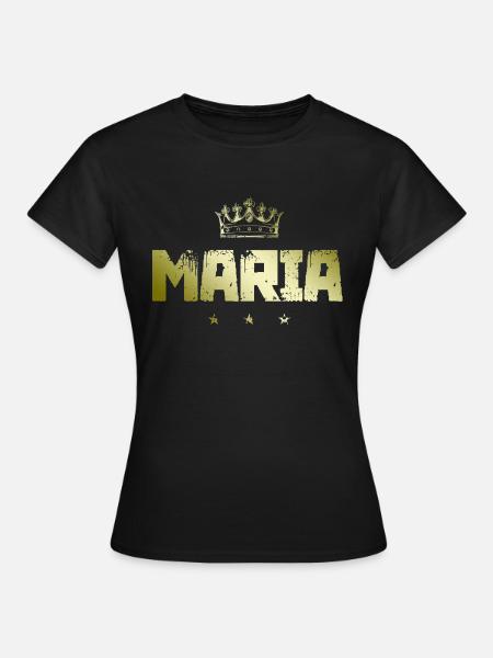 Maria - Frauen T-Shirt - Schwarz