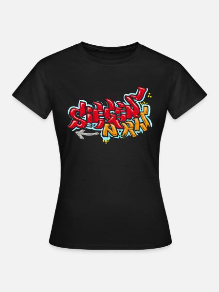 Siegen NRW - Grafitti - Frauen T-Shirt - Schwarz